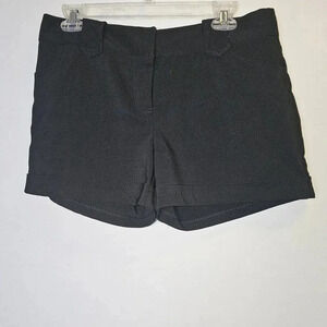 Grass Collections womens black cuffed‎  shorts